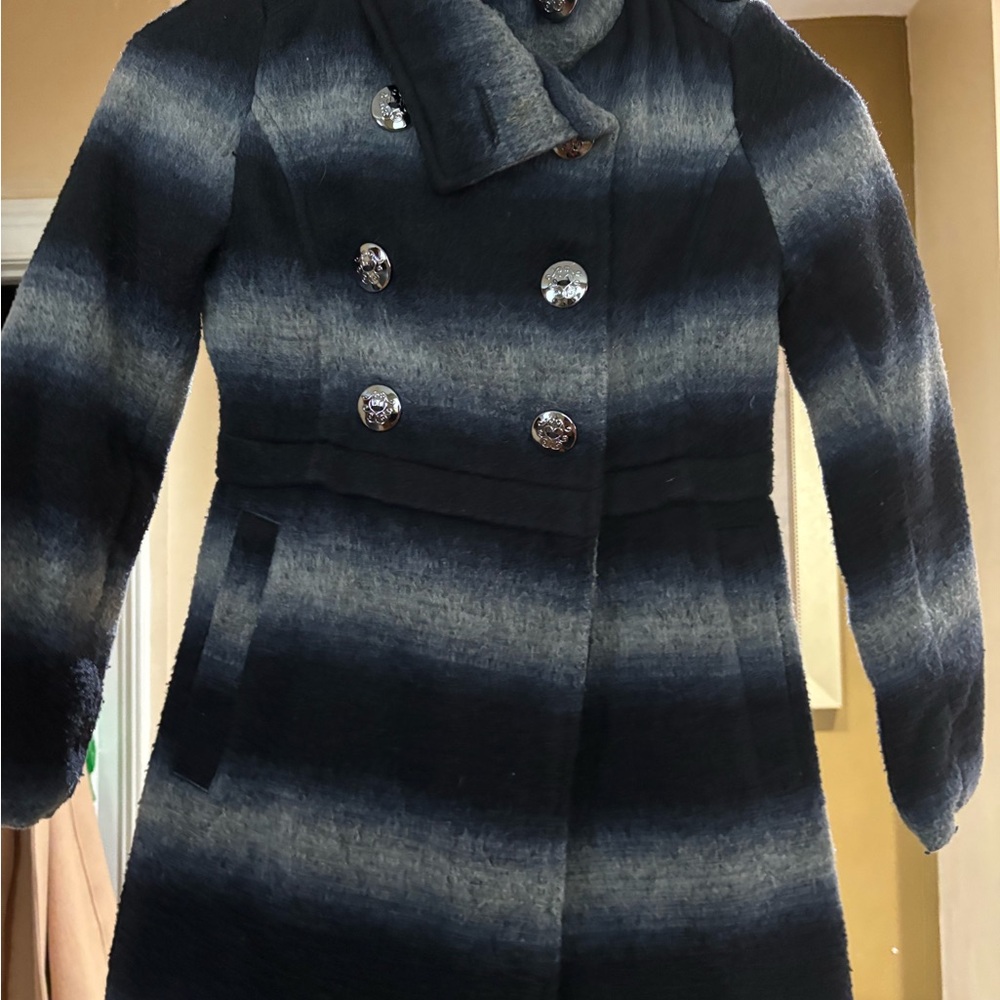 Stylish Girls Black and Gray Coat